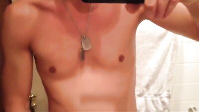 Marine Pisses On Drawers, Spit On Cock! - Gay Porn Video - Marine Men, Urination, Spitting