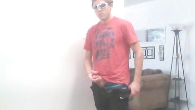 Kitchen Boys Cum Again! - Solo Wanking in the Kitchen