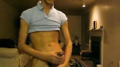 Young Jap Jerks huge cock!!