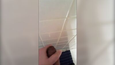 Gay Porn Video: On The Wall - Amature Cum Shots Handjob!