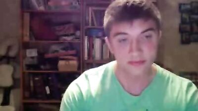 Green Sweater with Sparks: Amateur Cum Shots Blond Boys!