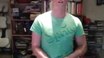 Green Sweater with Sparks: Amateur Cum Shots Blond Boys!