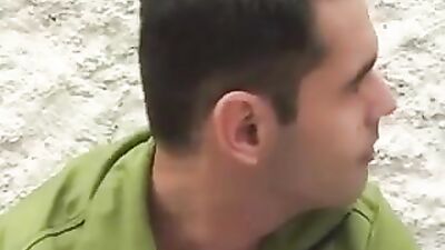 Hot Brazilians Bareback Trio Outside