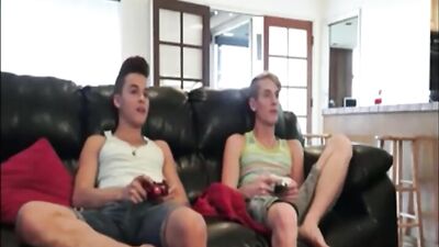 Gaming Boys Go Wild! - Group Sex Threeway