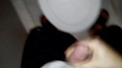 Young Nike Boy Cums on Toilet - Quick Public Wank!