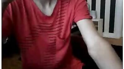 Red Jerk-off and White Ass: An Amateur Cum Shot Experience