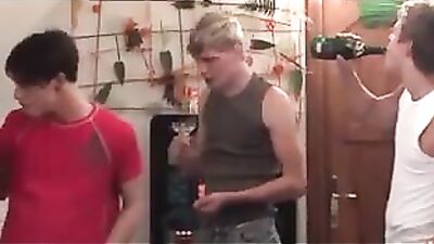 Young Lukes Seductive Threesome: Bareback Group Sex