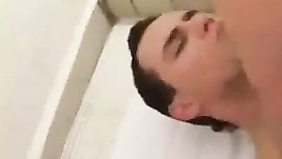 Boyz Fun in the Showers: Bareback Public Sex