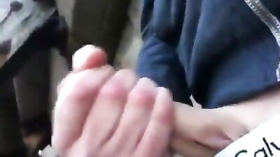 Gay Porn: Teenboy Cumming on the Beach!