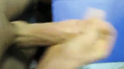 Young stud jerks off his big dick and cums on cam!