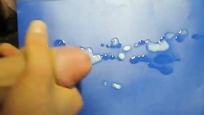 Young stud jerks off his big dick and cums on cam!