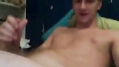 Keith wanking blond boys cum shot