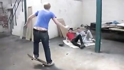 Gang Bang Skater Boys - Wild Orgy Cum Shots