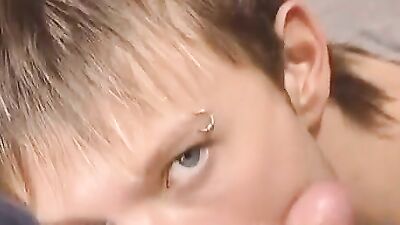 Enjoying Bodies Between Two Working Boys