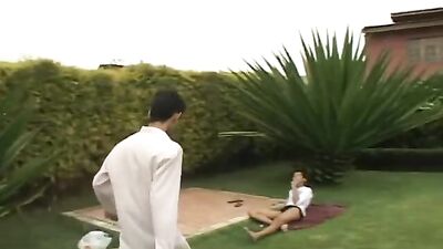 Latinos by the poolside 2 - Action Latino Porn