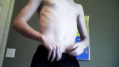 Boy tastes his huge load