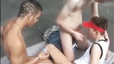 Sk8erboys Revisited: Bareback Group Sex Extravaganza!