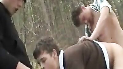 in the Woods: Ambush Attack Bareback Cum Shots Ass Play