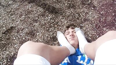 Gay Fetish Roomie: Foot Trample Face Buddy Action