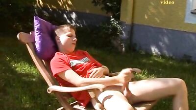Jacks Lawn Chair Masturbation - A Gay Porn Video with a Twist