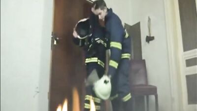 Fire Fighters Blaze: Hot Amateur Bareback Action!