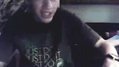 Teen Boyfriends Jerk-off and Blowjob Show!