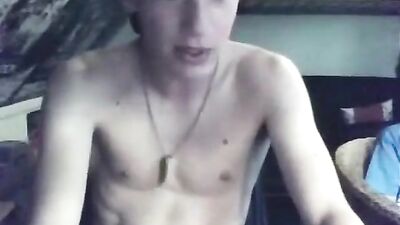 Teen Boyfriends Jerk-off and Blowjob Show!