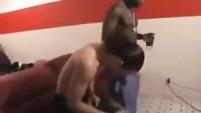 White Ass Taken by Black Guy in Action