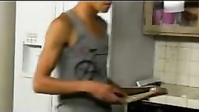 Twinks Fuck Fest in the Kitchen! - Bareback - Tagged Twinks