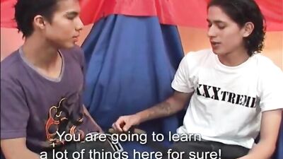 Latino Amateurs Teach Gay Sex in the Classroom