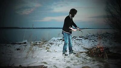 Beach Fire Fuel: Amature Public Outdoor Gay Porn