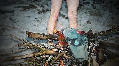 Beach Fire Fuel: Amature Public Outdoor Gay Porn