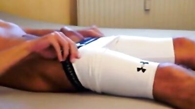 Glow-Light Spandex Twinks Cumming on Cam!