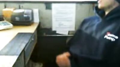 Gas Station Jerk: Amateur Cum Shots Solo!