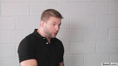 Hot Gay Twink Double Anal Fucked in Locker Room (Updated)