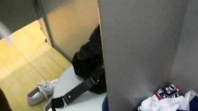 Jerking in Changing Room - Public Outside Amateur Cum Shots