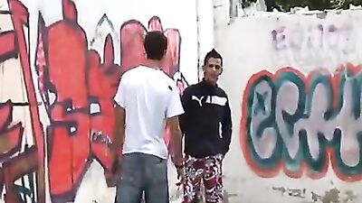 Outdoor Cum Shots: Teens Handjob Exposure