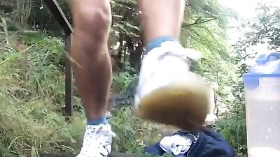 After the Gym Public Jerk - Amateur Outdoor Exposure