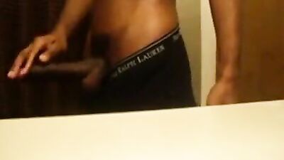 Black Cum Shots Solo: A Hot Bathroom Romp with Browns Best!