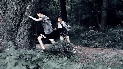 Young Lovers Bareback Camping Adventure