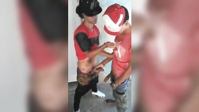 Dominican Bros: Pulling Each Others Dicks - Gay Latin Porn