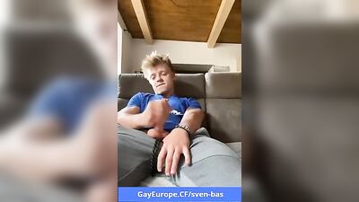 Blond SVEN Cumshot Showdown - Amateur Big Cocks Meet Blonde Boys in a Porn-Fueled Orgy!