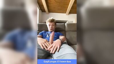 Blond SVEN Cumshot Showdown - Amateur Big Cocks Meet Blonde Boys in a Porn-Fueled Orgy!