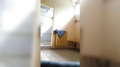 Amateur Straight Boys Voyeur Returns in Yellow Locker Room - 20 Remake!