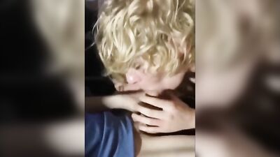 Fresh Cum Load for Blond Twink Web-Cam Boy - Femboy gets a mouthful