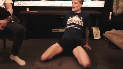 Blondie Lost His Virginity (Part 2) - Action Bareback Cum Shots! (Bare Twink)