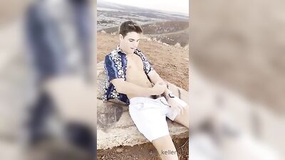 Jack off with a hunky stranger in public!