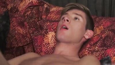 Cum on his bareback ass - 256 OR Bareback handjob cum shots on his ass - 256