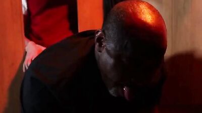 Blowjob Confession: Black Priest Barebacked by Blond Twink