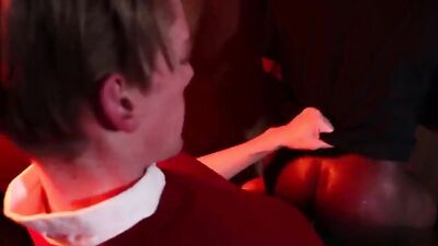 Blowjob Confession: Black Priest Barebacked by Blond Twink